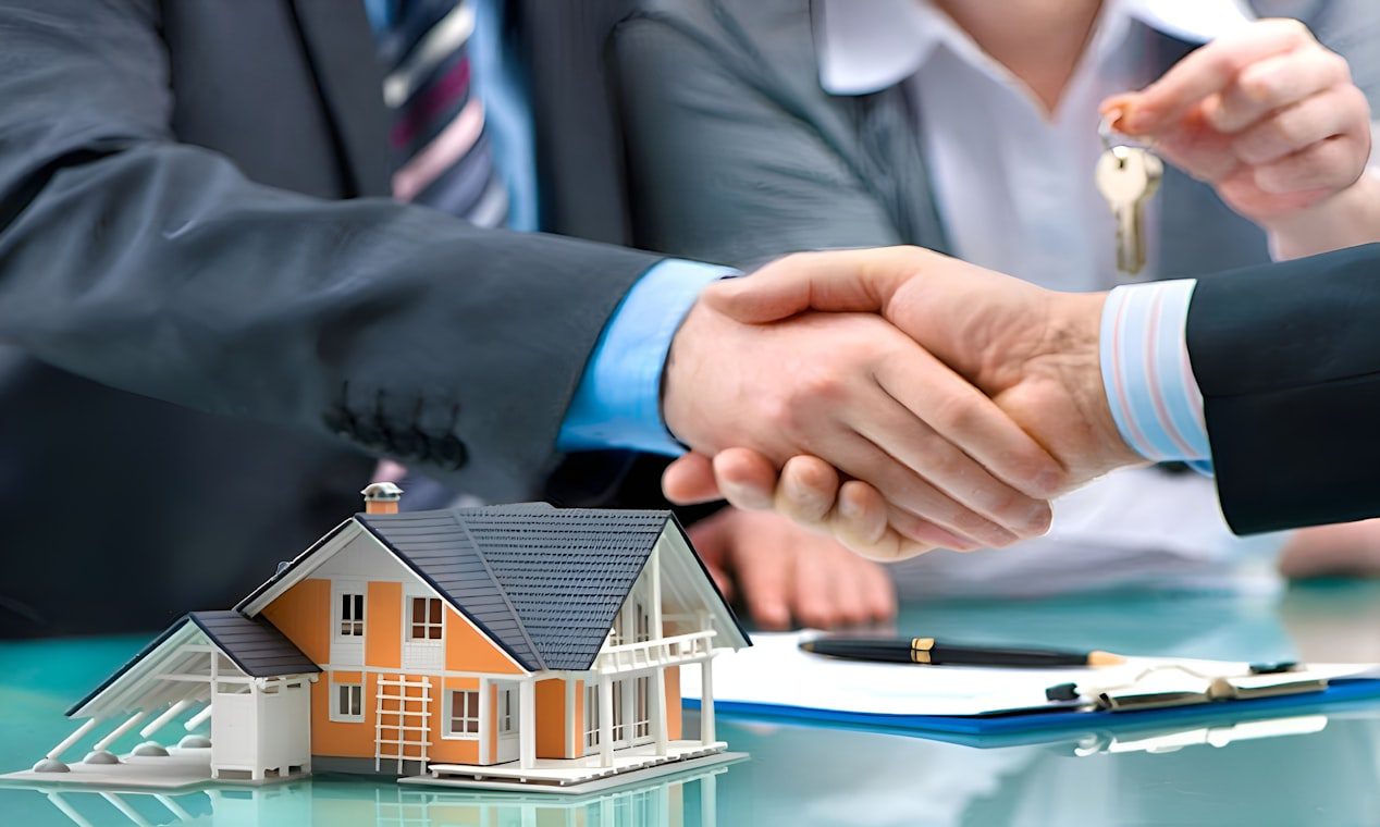 Leasing agent personally showing a rental home to prospective tenants in the Treasure Valley