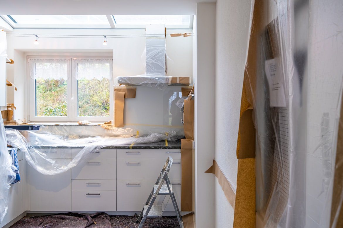 Maintenance contractor completing an approved work order at an AIM managed rental property